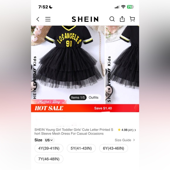 BNIB Girls Los Angeles short sleeve Mesh Tulle Dress 6 Y GREAT SUMMER DRESS - Picture 6 of 11